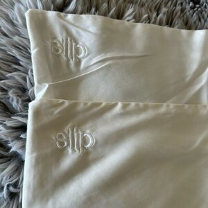 SET of TWO SLIP Brand KING SIZE pillow cases - preloved